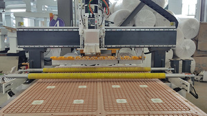 Trung Quốc của Hot Bán 1325 CNC Router Phay Cắt Hàng Thẳng Công Cụ Thay Đổi + Trục Quay Chế Biến Gỗ Đồ Nội Thất Máy Cắt - Product Image 4