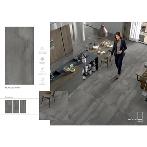 กระเบื้องพอร์ซเลนลายหินอ่อน Morella Grey ขนาด 600x1200 มม. ผิวขัดเงา สำหรับโครงการระดับพรีเมียม - Product Image 1