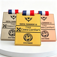 Médailles de récompense personnalisées de haute qualité pour les arts martiaux, le judo, la boxe, l'haltérophilie, en or, argent et bronze, médailles sportives en métal émaillé personnalisées