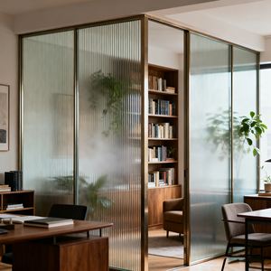 Par mètre carré <span class=keywords><strong>Prix</strong></span> de gros du verre de confidentialité Verre/vague et verre gaufré pour diviser le salon et la chambre à coucher - Product Image 6