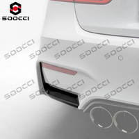 Fibre de carbone sèche Style MP New Rear Splitter Lip pour BMW F80 F82 F83 M3 M4 Bumper Trim Lower Spoiler Diffuser Lip Rear Winget Kit