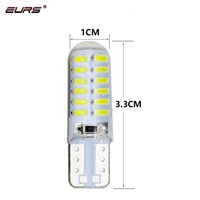 EURS T10 4014 Canbus Flash 24smd 6000K Aluminium aéronautique IP68 Étanche 500LM Adaptation universelle 12V Indicateur LED de stationnement pour voiture