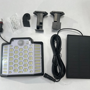 Projecteurs solaires extérieurs IP65 étanches, 186 LED, lumière murale solaire, lot de 1 - Product Image 1