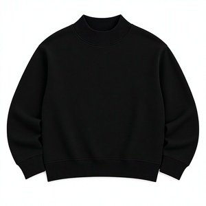 Sudadera Oversize de Cuello Alto para Mujer, Color Negro, Tejido Transpirable, Ecológico y de Secado Rápido - Product Image 1