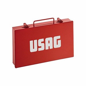 Boîte à outils Usag 320x205x57 mm en aluminium peint, portable avec loquets - Product Image 1