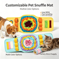 Tapis de Sniffing Personnalisé pour l'Entraînement Olfactif des Chiens et l'Élimination de l'Anxiété, Tapis de Cachage de Friandises Multi-Zones, OEM, Faible MOQ