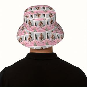 Casquette d'été en polyester léger personnalisable chapeau seau imprimé floral personnalisé cadeau de fête des mères parfait pour maman pour la pêche - Product Image 1