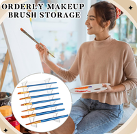 Support de rangement pour pinceaux de maquillage en acrylique transparent personnalisé, présentoir à pinceaux en acrylique