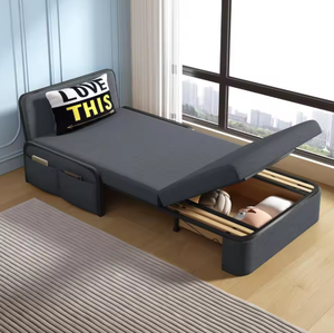 Sofá Cama Convertible Moderno de Metal GEDO 2025 para Sala de Estar, Ahorra Espacio, 2 m de Longitud Abierta, Extraíble, Lavable, con Almacenamiento para Hotel y Hospital - Product Image 6