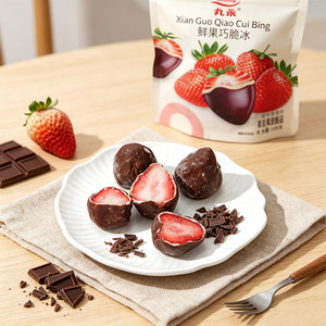 Gelato alla Fragola Congelato con Doppio Rivestimento al Cioccolato, Dessert di Alta Qualità, Etichetta Personalizzata, Spedizione Rapida in Tutto il Mondo - Product Image 6