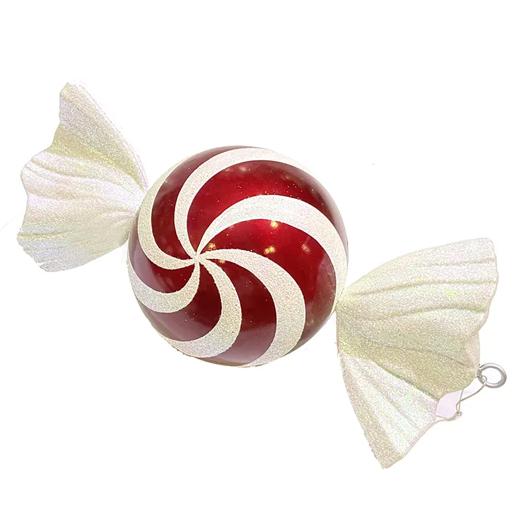 Red glitter ball 18inch candy christmas ball ornaments Christmas decoration supplier