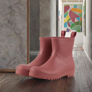 Botas de Lluvia Cortas para Mujer, Impermeables, Tipo Chelsea, Antideslizantes, Punta Redonda, Calzado para Caminar en el Jardín - Product Image 3