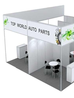 Stand d'exposition en profilé aluminium 10x10 pieds pour Dubaï, Émirats arabes unis, modulaire, stable et à montage rapide, pour les exposants de salons professionnels