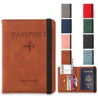 Meilleures ventes Couverture de passeport en cuir antivol de luxe avec décoration florale Logo personnalisé Porte-cartes et portefeuille Étui Style tendance