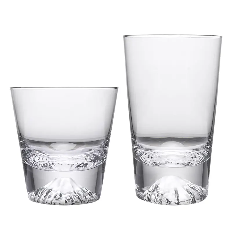 Crystal Snow Mountain Thick Soles Shot Glasses Cocktail Whisky Wine Brandy Liquor Beer Mug japanese whiskey glass Beer Glasses