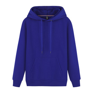 Hooded Pullover Sweatshirt Fleece Lined Cotton Adult Workwear Black Red White Royal Blue Orange Yellow Custom Logo Printed - Product Image 3