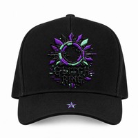 Cappellino da Baseball Personalizzato con Ricamo in Stile Old English, 5 Pannelli, Visiera Curva, Stile Dad Hat, Streetwear West Coast, Vendita all'Ingrosso, Basso MOQ