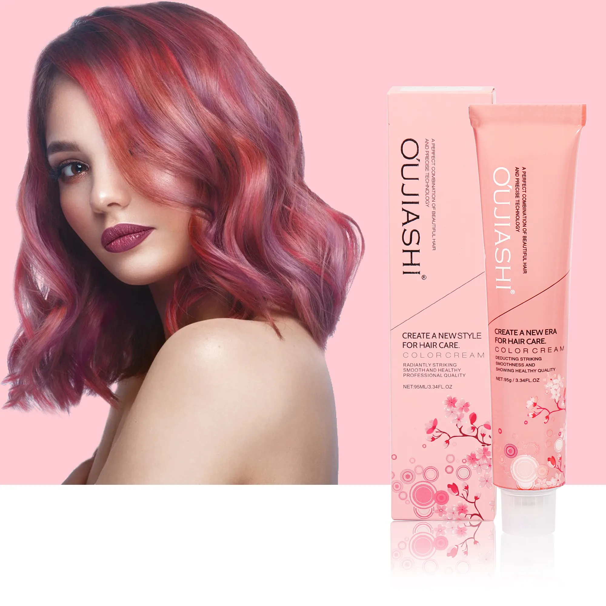 OUJIASHI 낮은 암모니아 제조 전문 헤어 염료 Variete 헤어 컬러 크림 Tintes 드 Cabello