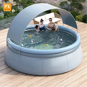 Надувной бассейн, детский бытовой круглый солнцезащитный пояс, навес от солнца, открытый супер большой взрослый игровой бассейн,