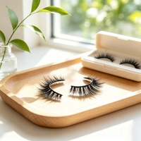 Faux cils effet naturel, cils vaporeux, cils œil de chat, faux cils en vison synthétique, cils en bande volumineux, personnalisables avec logo