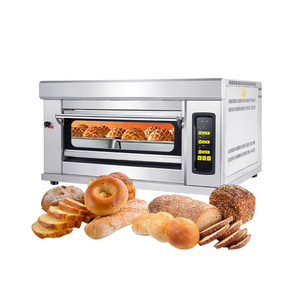 Restoran Profesyonel Tek Katlı 2 Tepsili Gazlı Fırın Ticari Pizza Fırınları Unlu Mamüller Satışı Endüstriyel Ekmek Pişirme Fırını Ekipmanları - Product Image 2