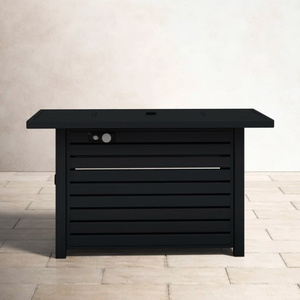 Mesa de Fogata Rectangular Moderna de Acero Db, 36 x 24 Pulgadas, Combustible de Propano, Gas Natural o Leña, para Jardín y Uso en Exteriores - Product Image 3