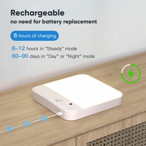 Lámpara LED Recargable con Sensor de Movimiento, Lámparas de Techo Interiores, Luces de Pared con Montaje Magnético, Decoración del Hogar con Control Remoto y Función de Atenuación - Product Image 2