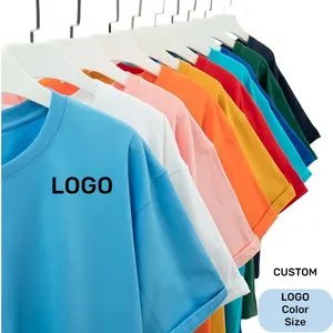 Heavyweight Streetwear Custom Logo 1 Dollar Design Tshirt Hombre China Plain T Shirts For Printing Cut And Sew T-Shirt