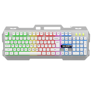 BAJEAL คีย์บอร์ดเกมมิ่งแบบกลไก 104 คีย์ RGB แบ็คไลท์ขนาดเต็มแบบมีสาย USB ป้องกันการโกสต์สำหรับแล็ปท็อปพีซี - Product Image 4