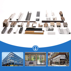 חלונות דלת אלומיניום פרופיל אלומיניום מלבן ארון מטבח ארון ארונות דק פרופיל שחול דק - Product Image 2