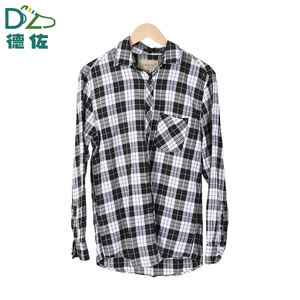 Camisas a cuadros de otoño para hombre de segunda mano, venta caliente, poliéster/algodón, estilos mixtos, paquetes al por mayor a granel, fábricas chinas directas - Product Image 2