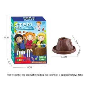 Kit STEM para Bebés, Juguete Educativo de Aprendizaje, Experimento de Erupción Volcánica, Material Científico Creativo, Modelo con Componentes de Plástico - Product Image 5