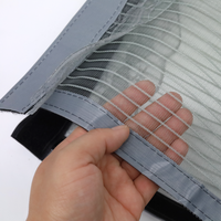Moustiquaire magnétique moderne en polyester, sans perçage, pour l'été, rideau de porte renforcé, durable, lavable, à fermeture automatique