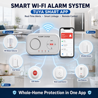 Système d'alarme sans fil personnalisé OEM ODM avec logo, système d'alarme GSM WiFi, solution de sécurité Tuya IoT d'usine