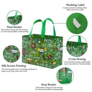 Customizable Durable Non-Woven Laminated Shopping Tote <b>Bag</b> Reusable Handheld Carrier for Sustainable Bulk Wholesale - Product Image 3