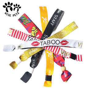 Venta caliente varios colores pulseras logotipo personalizado pulseras para eventos/pulseras de tela personalizadas para fiesta concierto Club - Product Image 6