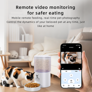 Intelligent Charge Automatic Dog Feeder APP Timed Portable <strong>Food</strong> <strong>Dispenser</strong> Solid Pattern Video Remote Control Plastic for <strong>Puppy</strong> - Product Image 4