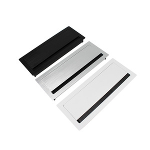 Caja de gestión de cables de aluminio, organizador de cables desmontable rectangular para montaje en pared, soportes para almacenamiento de cables eléctricos para auriculares - Product Image 4