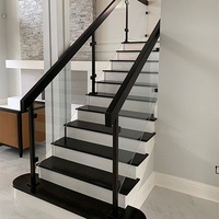 Poteau de balustrade de balcon en verre trempé avec balustres en acier inoxydable 304/316 sans cadre, pince à verre résistante à la rouille
