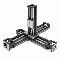 Module de table linéaire CNC de haute précision QIGE, ensemble de 3 axes XYZ, bloc carré en acier à roulements, rail de 40-130 mm, 3D libre