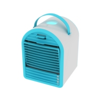 Ventilateur humidificateur d'air portable de bureau pour la maison, mini-refroidisseur d'air électrique avec réservoir d'eau de 700 ml, alimentation CC