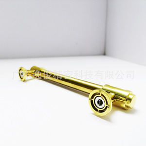 Manijas de Aluminio para Armario, Acabado Dorado Esmerilado, Forma de Barra, Accesorios Duraderos para Muebles, Diseño Contemporáneo - Product Image 4