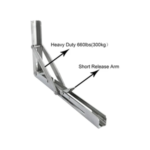 Soporte de Acero Inoxidable 304 para Estante Plegable Oculto de Fábrica, Soporte de Ángulo Ajustable para Estante de Alta Resistencia - Product Image 3