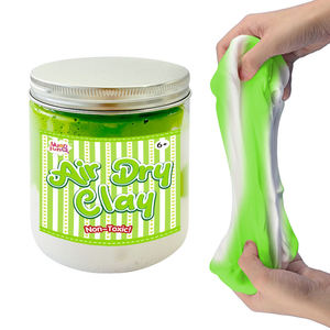 Juguetes de Slime y Masilla OEM para Aliviar el Estrés, Súper Ligeros, Verdes y Blancos, No Pegajosos, No Tóxicos, Arcilla de Secado al Aire para Niños y Niñas - Product Image 1