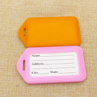Étiquette de bagage en PVC et silicone personnalisable avec nom, cartes d'embarquement pour cadeaux promotionnels - Écologique, couleurs et logo personnalisés, taille sur mesure