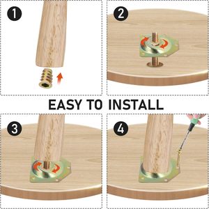 12 Degree Metal Furniture <b>Leg</b> Mounting Plate Sofa <b>Leg</b> Fixing Bracket Table <b>Leg</b> Connector Heavy Duty Hardware for Cabinet <b>Chair</b> - Product Image 5