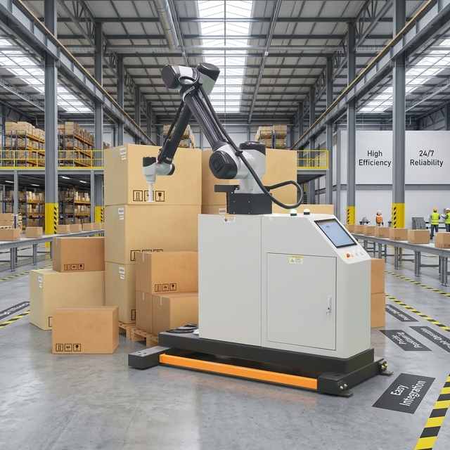 Automated Packaging Line Industrial Stacking Palletizer Machine for Carton Bag Box Material Handling and Palletizing