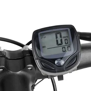 自行车速度计和里程表无线防水循环自行车电脑，带LED显示屏