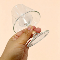 TC Modern Ins Bougeoirs en verre faits à la main de haute qualité, écologiques et très demandés, pour la décoration de mariages, de Noël et de la maison (type pilier)