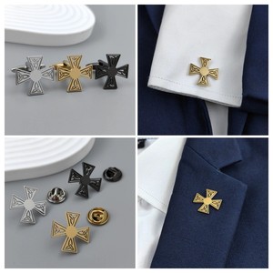 Broches personnalisées en métal plaqué or et argent, style européen, pour femmes et hommes, broches en métal pour vêtements - Product Image 6